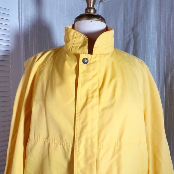 London Fog | Men’s | Jackets | Size 44R | Vintage Yellow Short Trench Jacket - Picture 2 of 6